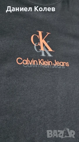 Calvin Klein мъжка черна  тениска – оригинал, с етикет, М размер, снимка 5 - Тениски - 51104148