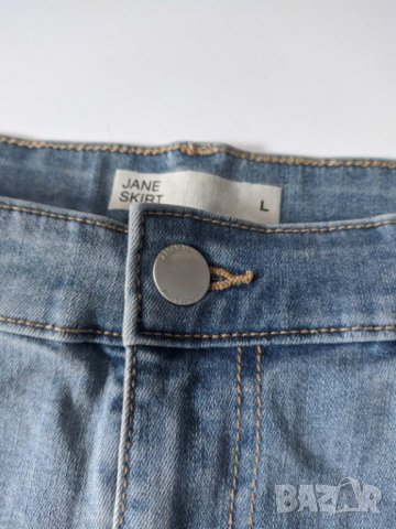 Дамски лот от тениска и дънкова пола , снимка 2 - Поли - 29408996