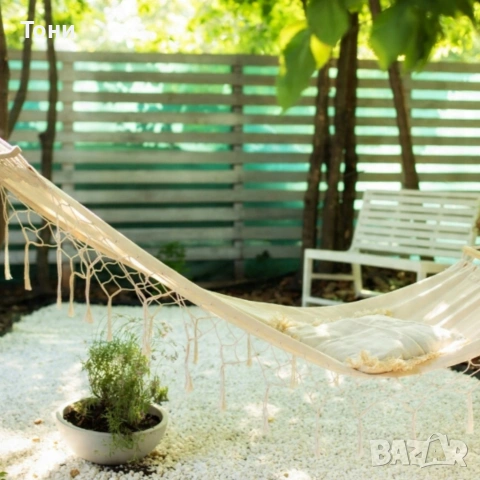 Хамак с ресни в Бохо стил - най - високо ниво на комфорт, снимка 5 - Градински мебели, декорация  - 54144943