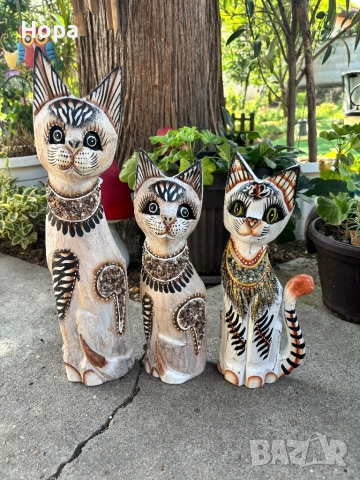 Котки от дърво 50см, 40см, 30см 