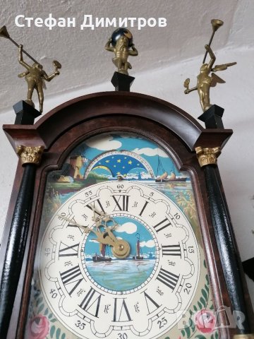 Голям работещ механичен Фризийски часовник , снимка 5 - Антикварни и старинни предмети - 39711184