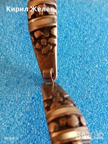 Винтидж сребърна гривна красива орнаментика ювелирна изработка 32397, снимка 7 - Гривни - 53015475