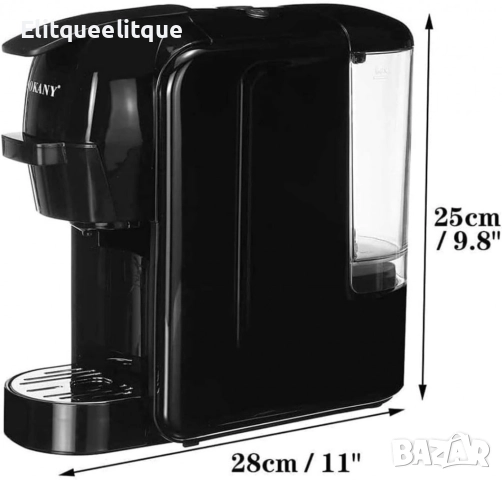 Еспресо машина SOKANY SK-516, за капсули и мляно кафе 3 в 1, 1450W, 19 бара, снимка 3 - Други - 52346601
