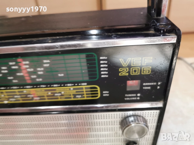 VEF 206+ORIGINAL ADAPTER 220V 2912251619, снимка 8 - Радиокасетофони, транзистори - 52928814