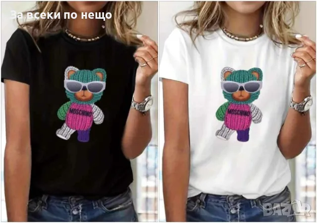 Moschino Дамска Тениска👚Дамска Блуза С Къс Ръкав Мошино-Различни Цветове Код LFS366, снимка 1