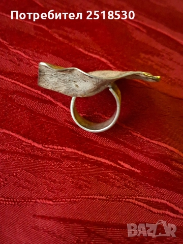 Сребърен масивен авторски пръстен, снимка 6 - Пръстени - 52635124