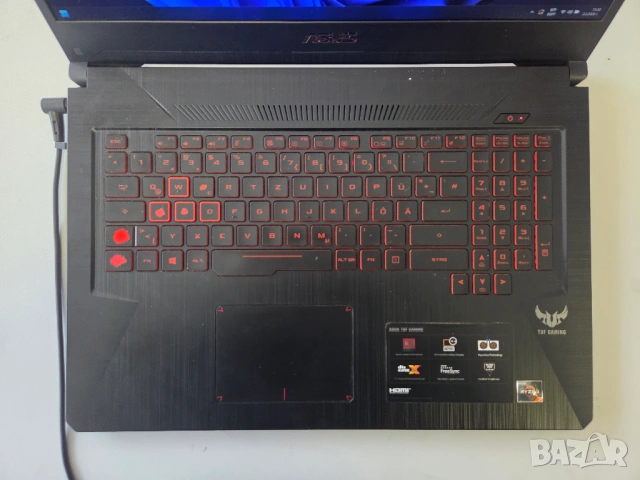 Лаптоп ASUS TUF GAMING TUF705 - WIN11 PRO - AMD Ryzen 5 -  Radeon RX 560X - 8 GB DDR4 RAM - 512 GB, снимка 3 - Лаптопи за игри - 53322207