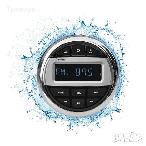 Trem Морски мултимедиен плейър, ATV, Bluetooth, FM радио, 1 x USB, 4x50W LED дисплей