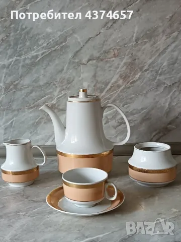 Порцеланов чаен сервиз , снимка 9 - Сервизи - 49056820