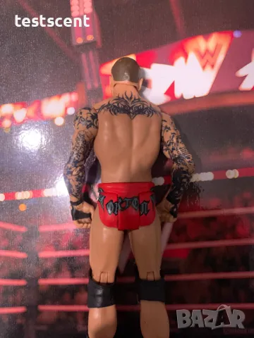 Екшън фигура WWE Randy Orton The Viper Ранди Ортън Mattel Basic Series играчка red tights, снимка 8 - Колекции - 48502896