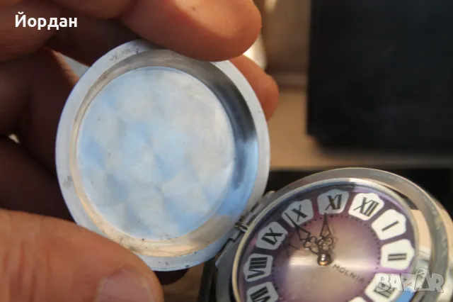 СССР джобен часовник ''Молния'' 18 камъка, снимка 3 - Мъжки - 49405041