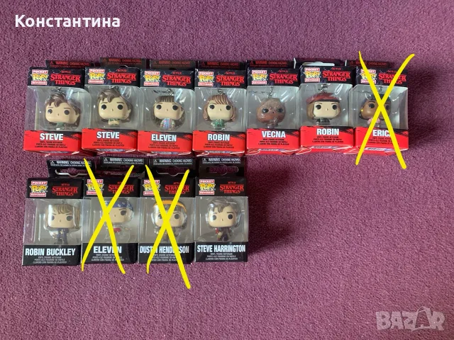 Funko Pop stranger things keychains ключодържатели 