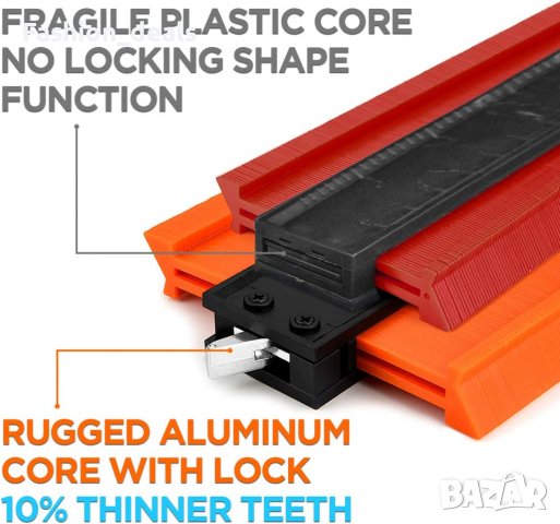 Нов инструмент за измерване профилиране Дубликатор за контур Ремонт, снимка 4 - Други инструменти - 37447005