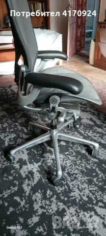 Herman Miller Aeron REMASTERED Graphite, снимка 7 - Столове - 53141418