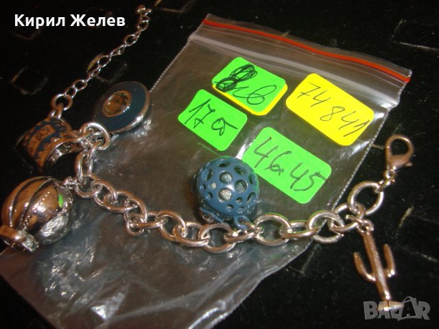 ЕМАЙЛИРАНА ТЕЖКА СРЕБРИСТА АРТ ГРИВНА с ВИСУЛКИ СТОМАНЕНА 74841, снимка 3 - Гривни - 30568713