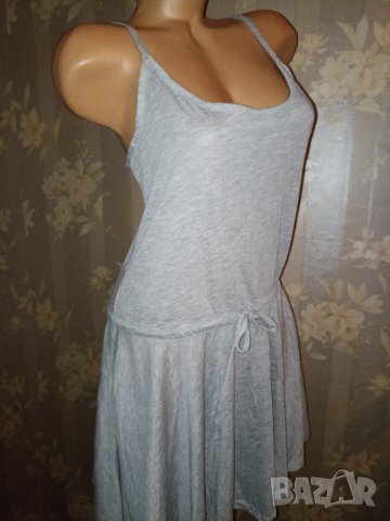 Bik Bok -L- Нова лека лятна рокля от тънко трико в сиво , снимка 1 - Рокли - 37481193