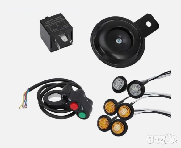 НОВИ LED Мигачи Клаксон Реле Конзола за АТВ УТВ, снимка 4 - Части - 52089562