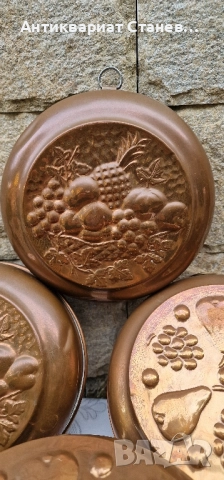 Комплект 5 медни форми, снимка 3 - Форми - 52228217