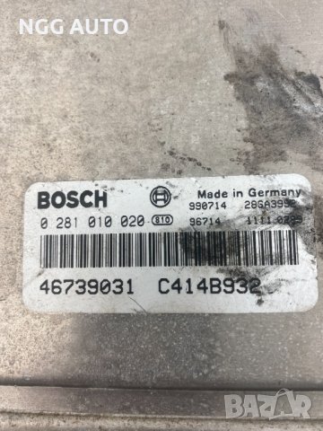 Компютър Двигател BOSCH 0 281 010 020, 0281010020, 46739031 C414B932 за Alfa Romeo 156 1.9 JTD, снимка 2 - Части - 40879769