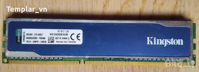 Kingston Hyper X FURY 2x4 DDR3 1600 898 // Hyper X BLU 4GB 1333, снимка 4 - RAM памет - 52579117