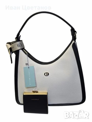 Дамска чанта CHRISBELLA с малко портмоне – Стил и удобство в едно, снимка 3 - Чанти - 50941599