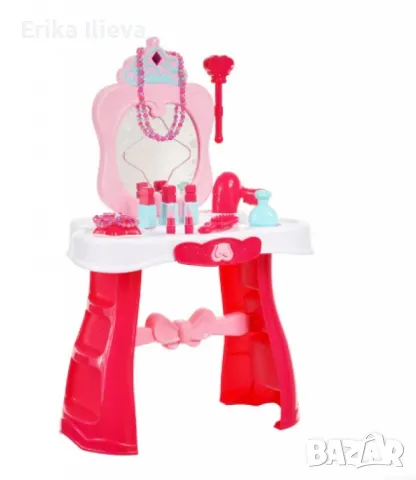 Детска тоалетка New Fashion, Светлини, Музика, 86 х 41 х 57 см, 3+ години, Розов