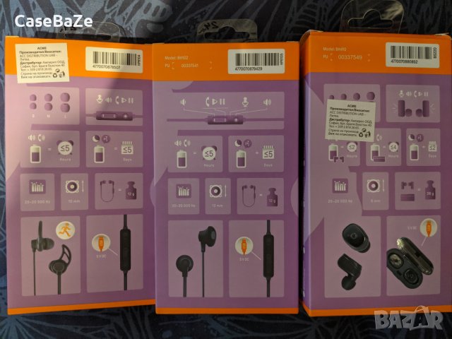 BLUETOOTH  безжични аудио слушалки acme®, снимка 2 - Bluetooth слушалки - 38876588
