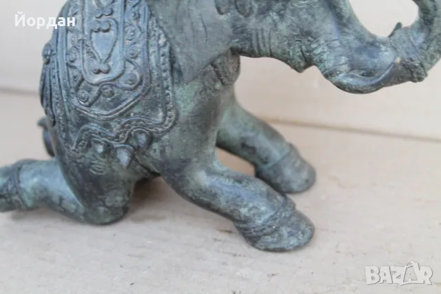 Месингова фигура ''Слон'', снимка 13 - Антикварни и старинни предмети - 47471100