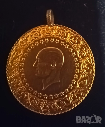 Златна монета 100 куруша Турция 2019г. Кемал Ататюрк