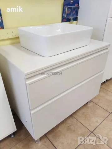 Шкаф за баня долна част 80см, ПВЦ, снимка 2 - Шкафове - 50683050