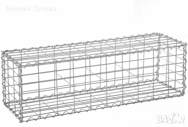 Габион кошница от поцинкована тел 100 x 30 x 30 cm WS13GB02, снимка 1 - Огради и мрежи - 36580612