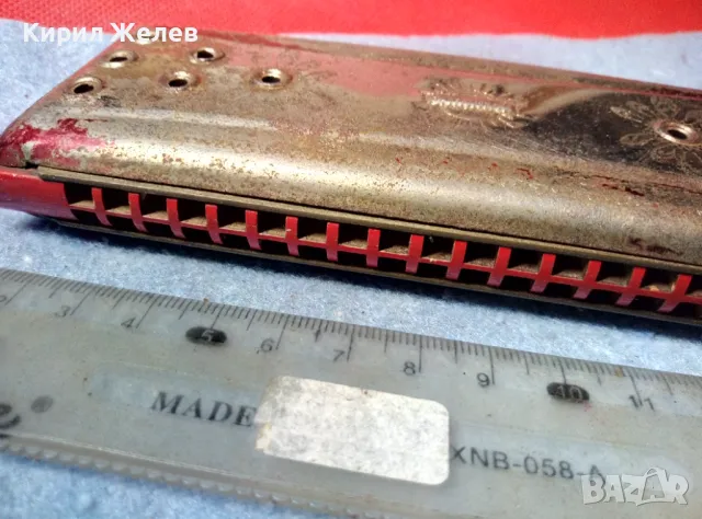 WELTMEISTER Стара НЕМСКА КОЛЕКЦИОНЕРСКА РЯДЪК МОДЕЛ УСТНА ХАРМОНИКА 47622, снимка 9 - Антикварни и старинни предмети - 47608067