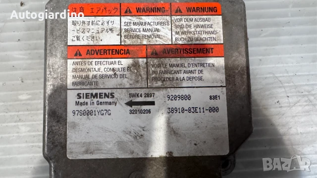 Airbag модул / сензор / датчик зa Opel Agila - 9209800 / 97S0001YG7G / 32010206, снимка 2 - Части - 51396480