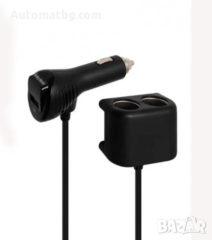 Разклонител за запалка Automat, 1641, 2 гнезда, 1 USB, ВОЛТМЕТЪР, снимка 3 - Аксесоари и консумативи - 32061024