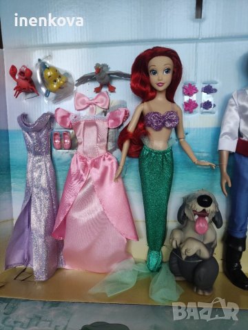 Кукла Ариел и приятели с аксесоари от Малката русалка Дисни Disney оригинална кукла