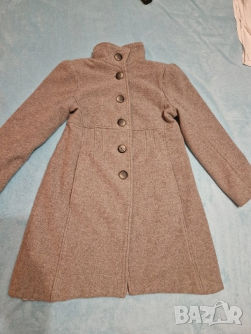 страхотно вълнено палто, светло сиво, размер С/М 