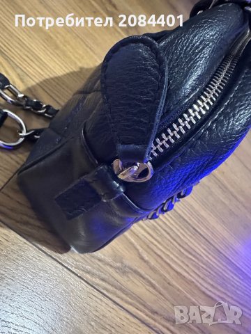 Дамска чанта през рамо и с къса дръжка от естествена кожа, снимка 3 - Чанти - 40421687