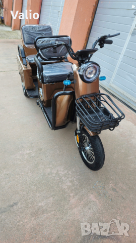 Триколка на ток А10 двуместна, товарна 1000W, снимка 4 - Мотоциклети и мототехника - 44693225