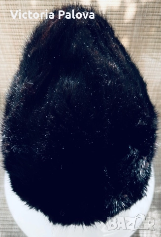 Шапка от заек с лъскав косъм  за модерни малки момичета, снимка 5 - Шапки - 52268547