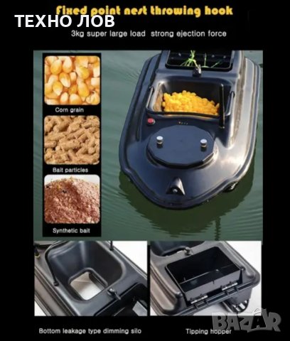 Лодка за захранка-40 точки GPS катамаран BOATMAN бонус сак,зарядно и на 12 волта, снимка 14 - Стръв и захранки - 42443894