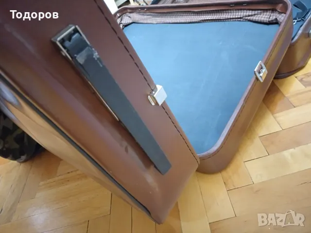 Три броя туристически куфара аристократичен ретро стил нови, снимка 7 - Куфари - 48276434