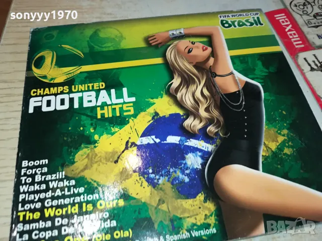 FOOTBALL HITS BRASIL CD 1004252242, снимка 3 - CD дискове - 49852020