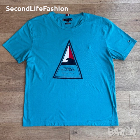 Tommy Hilfiger мъжка тениска органичен памук размер XXL