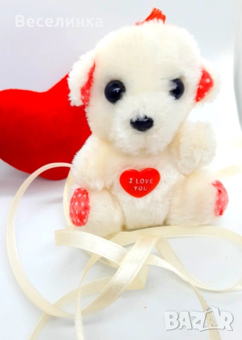 Плюшено мече, подарък за Свети Валентин-006, снимка 3 - Романтични подаръци - 53036409