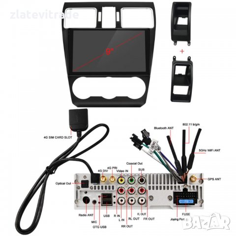 SUBARU FORESTER 2013 2018 IMPREZA 2012 2016 WRX STI 2015 2019 Андроид Навигация, снимка 4 - Аксесоари и консумативи - 32130888