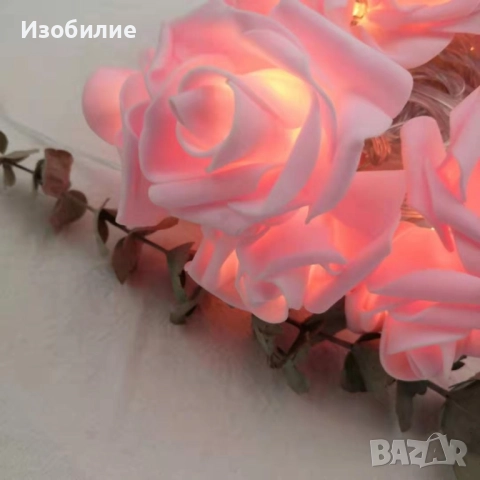 Декоративни интериорни LED лампички рози, снимка 6 - Декорация за дома - 52386132