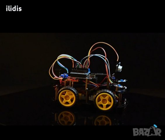 4WD смарт количка за Ардуино Уно R3 project, снимка 6 - Други - 38274620