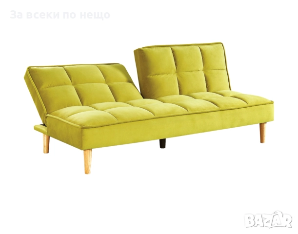 Диван GRINO зелено/натурално Код P1308, снимка 2 - Дивани и мека мебел - 51948750