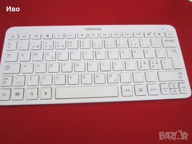 Bluetooth Клавиатура Samsung BKB-10 - Бялa, снимка 4 - Клавиатури и мишки - 50321934