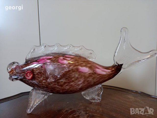 Риба от цветно стъкло Murano  11/2, снимка 2 - Декорация за дома - 34934238